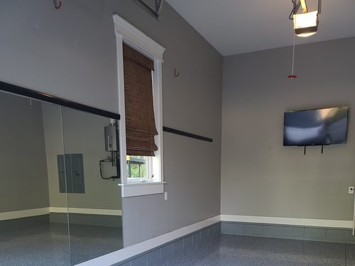 Christopher Cegelski's epoxy garage floor by LKN Garage Epoxy, Lake Norman NC