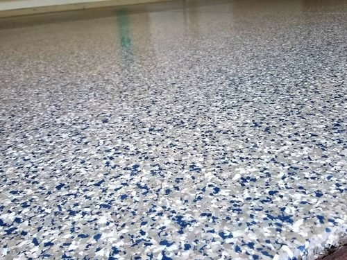 Christopher Cegelski's finished epoxy garage floor, Lake Norman NC