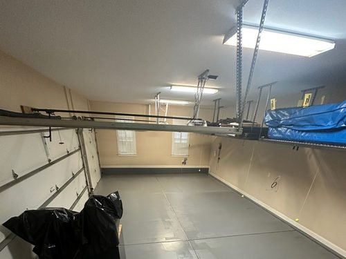 Joe Auborn's finished epoxy garage floor detail, Lake Norman NC