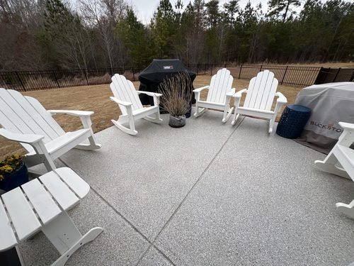 Nadine Wynn's epoxy screen porch by LKN Garage Epoxy, Lake Norman NC