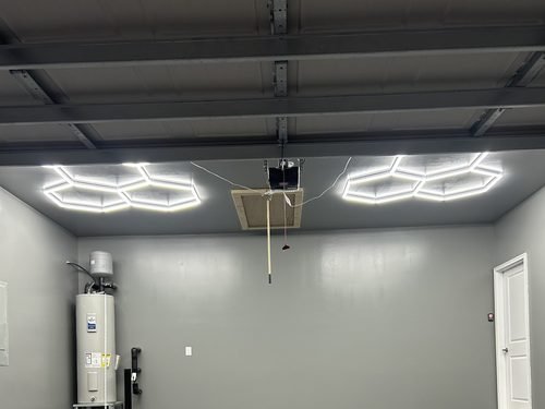 Peyton McMahon's epoxy garage floor by LKN Garage Epoxy, Mooresville NC