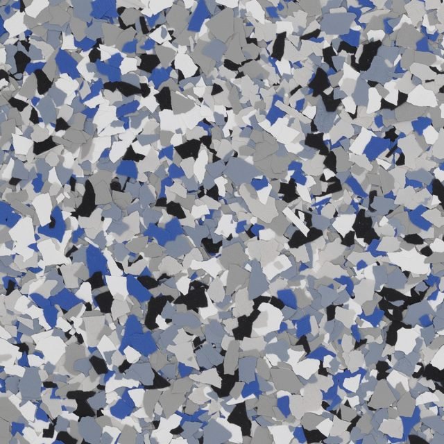 Comet &mdash; Stormy blue and neutral gray with white sparks. Cool with a subtle blue lift.