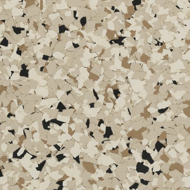 Shoreline &mdash; Ivory, scone, and autumn brown over black. Reads coastal and sand-toned.