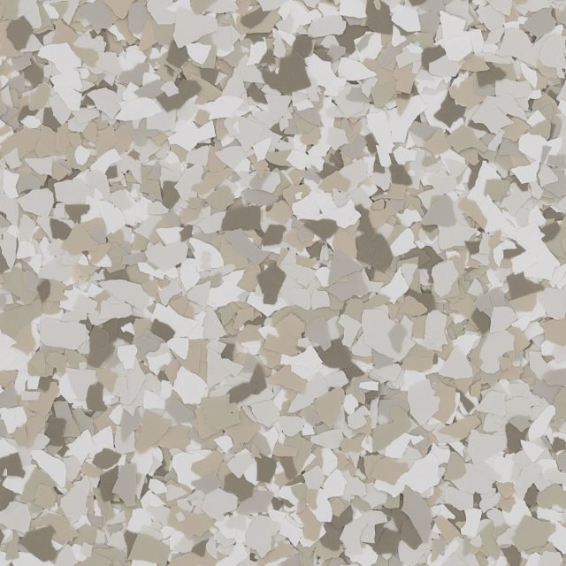 Trailmix &mdash; Adobe beige, dove gray, and antique white. Warm and lightly variegated.